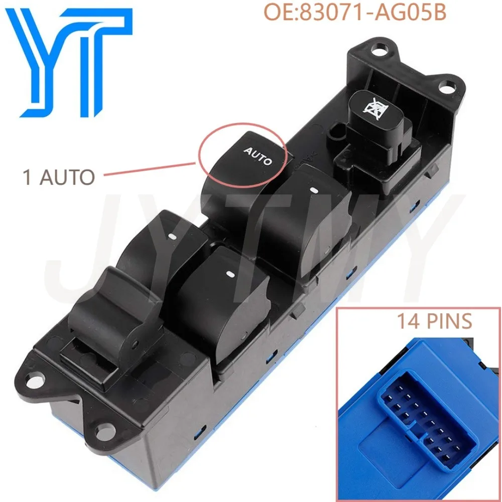 electric Left Driver Side Power Master Window Switch Control for 2005-2009 Subaru Outback Legacy car accessories 83071-AG05B