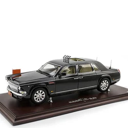 1: 24th Century Dragon Hongqi Car Model Simulation Alloy Car Car Model Hongqi 70th Anniversary Review Car Model