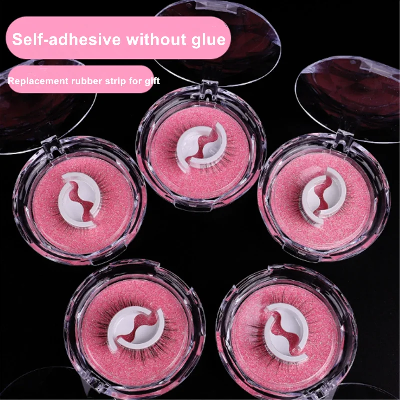 3D-Falsche Wimpern, selbstklebende Kristallbox, natürlich aussehend, kein Filmlifting, dreidimensionales grenzüberschreitendes Schönheits-Make-up