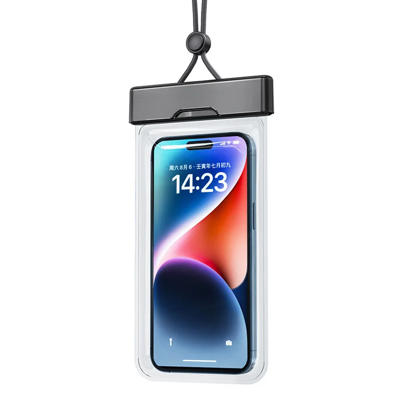 

Водонепроницаемая сумка для телефона с сенсорным экраном, гидрокостюм для плавания с горячими источниками, рафтингом, ремешок на шею, герметичная прозрачная сумка