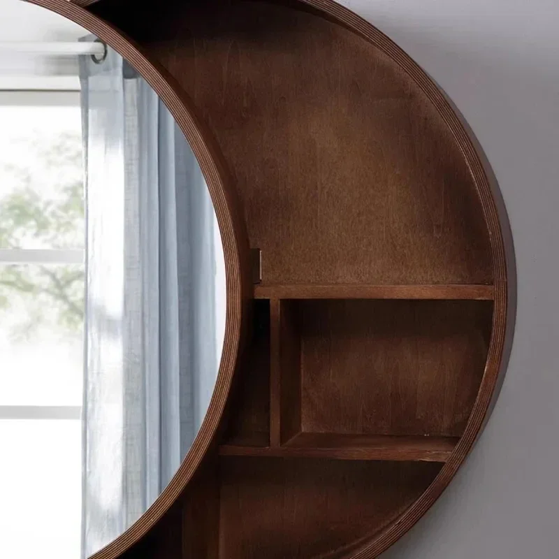 Storage Mirror Cabinet Espejo Organizador Cuerpo Completo Shelf Mirror Cabinets Wooden Organizador Hogar Bathroom Furniture