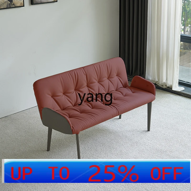 LTT Modern Minimalist Bench Restaurant a Double Chair with Desk Chair