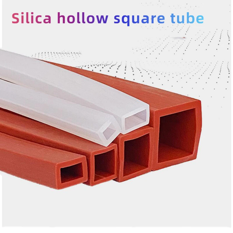 

Силиконовый Квадратный трубчатый рукав, 1 метр, устойчивый к высоким температурам, внешний вид упаковки, квадратная силиконовая уплотнительная лента