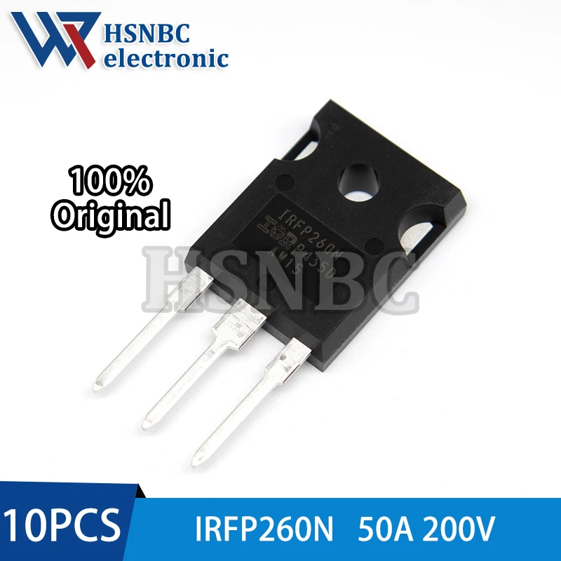 

10PCS IRFP260N IRFP260NPBF IRFP260 TO-247 50A 200V N-Channel Power MOSFET Transistor 100% New Original