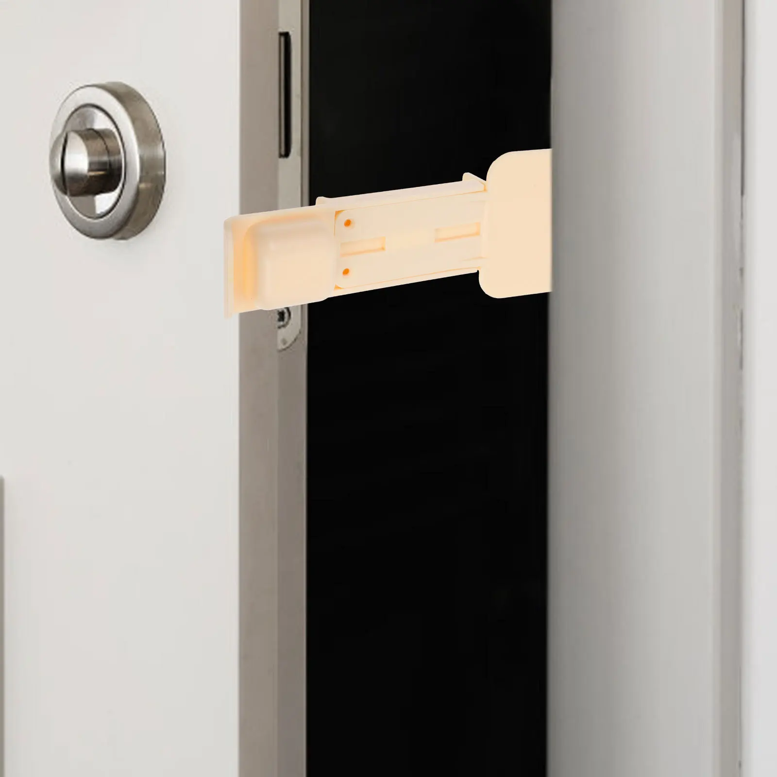 Extendable Portable Cat Door Blocker Adjustable Latch Bracket for Cat Door Security and Access Control Home Bedroom Living Room