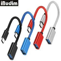 Type C to USB OTG Cable Adapter Type C Male to USB Female Cable Converter for MacBook Xiaomi Samsung USB Flash Drive Connector