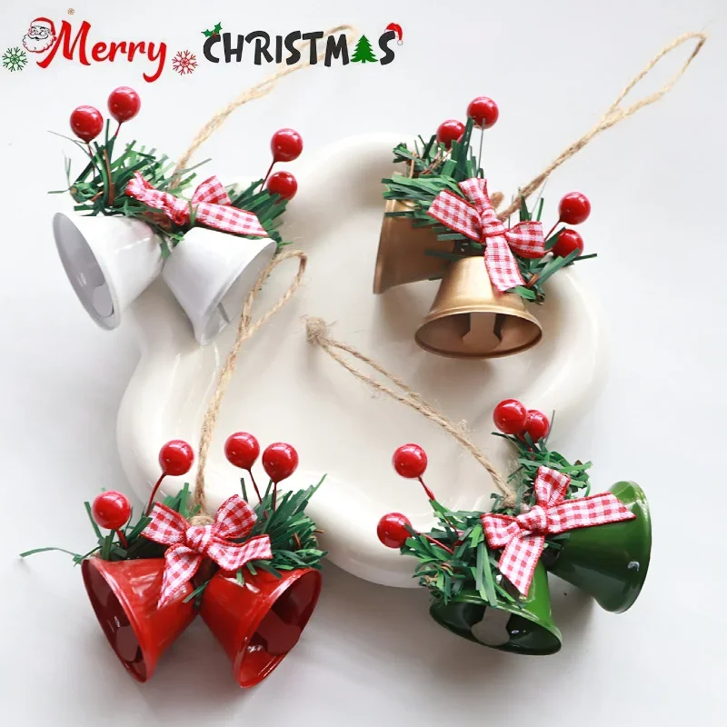 

Christmas Decoration Bells Hanging Pendant New Arrival Popular Creative Colorful Christmas Tree Jingle Bell Hang Decorations