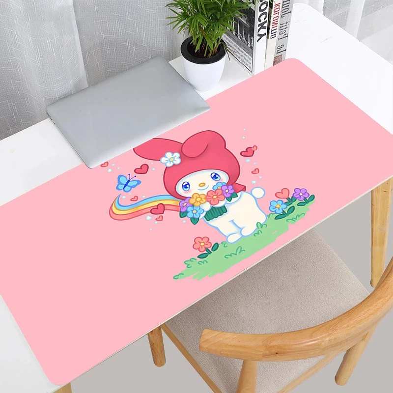 แผ่นรองเมาส์มายเมโลดี้อุปกรณ์เสริมน่ารักอีสปอร์ตเกมเมอร์คอมพิวเตอร์แผ่นรองโต๊ะคอมพิวเตอร์ที่ทันสมัยคีย์บอร์ดแล็ปท็อปพรม XXL แผ่นรองเมาส์สำหรับเล่นเกม