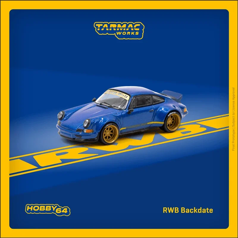 

Tarmac Works 1:64 RWB Backdate Pandora One blue Diecast Model Car