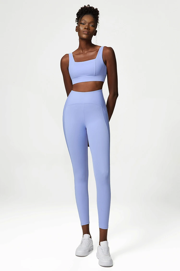 2/3 stück Fitness Yoga Set Frauen Einfarbig Stretch Sportlich Anzug Sexy Bh Zipper Jacke Hohe Taille Leggings Weibliche Sportswear – Detail 17