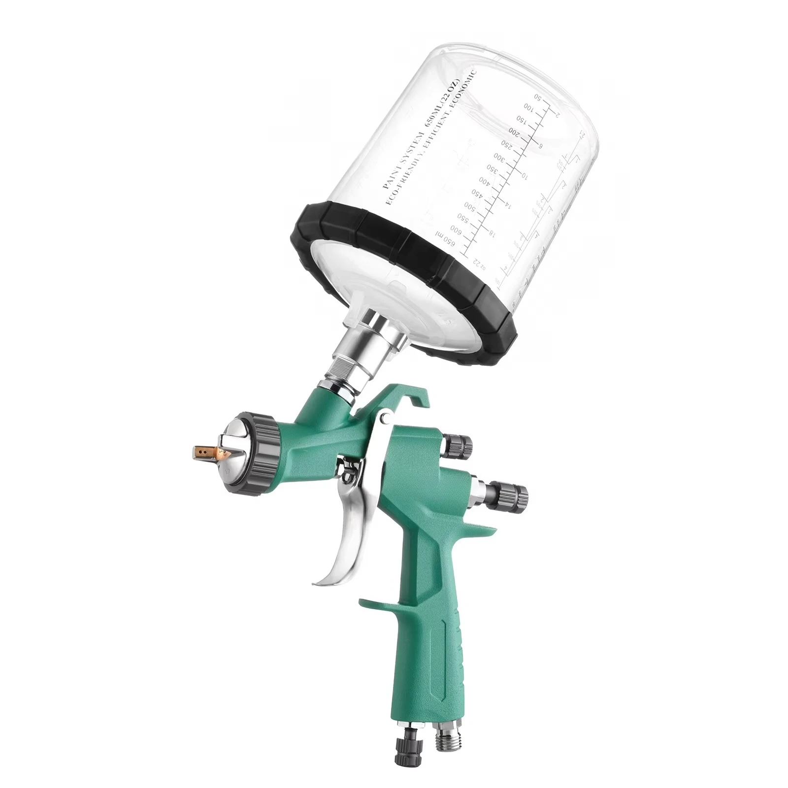 Air Spray Gun with 1.3/1.5/1.7mm Nozzles and Air Regulator for House Painting, Car, Furniture, Varnish and Top Coat