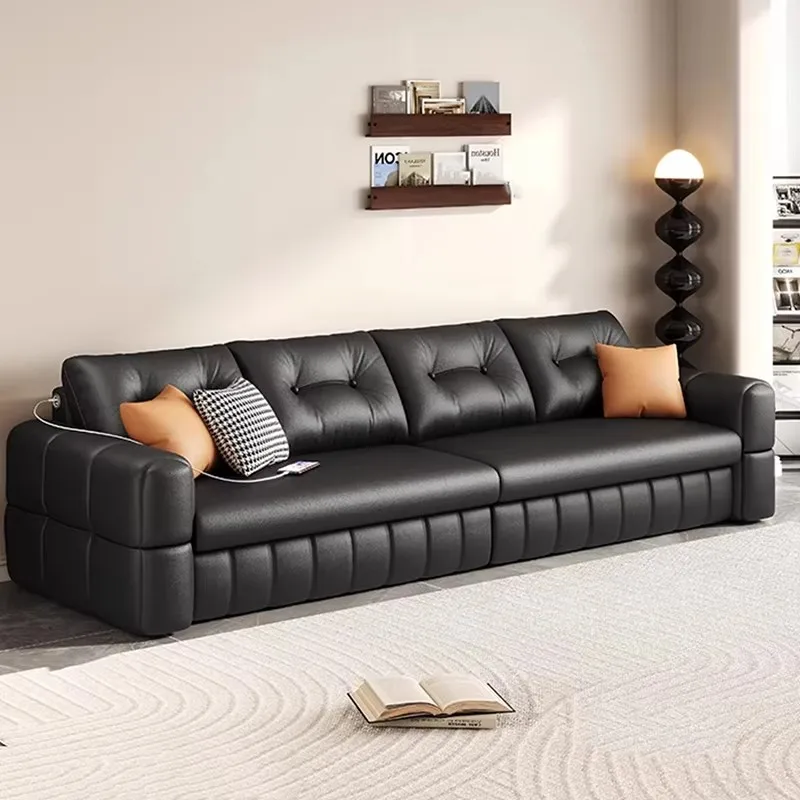 

USB Foldable Black Couches Unique Waterproof Simple Floor Living Room Sofa Bed Designer European Divano Moderno Home Furniture