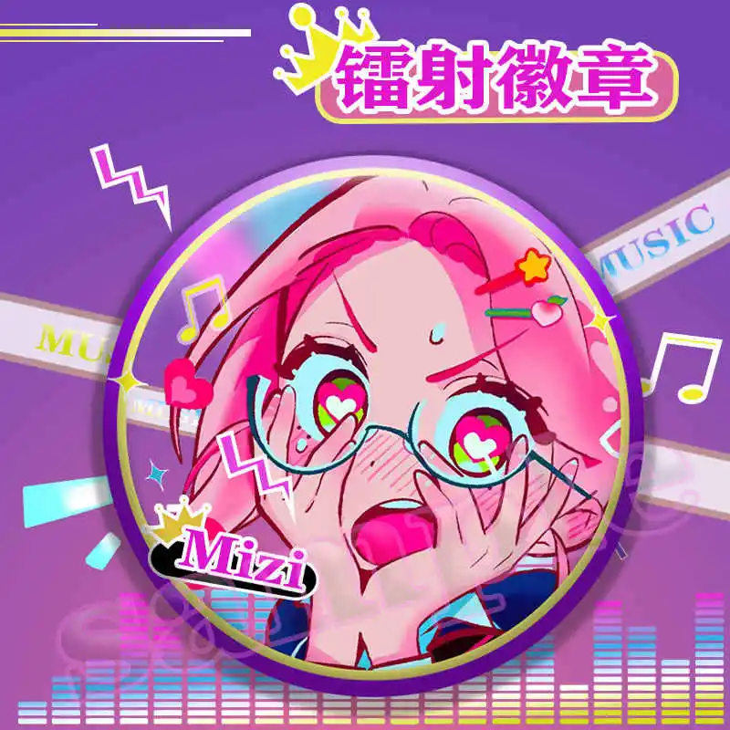 Game Alien Stage Sua Till Hyuna Ivan Luka Cute Cartoon Q Version Square Bedge Cosplay Badge Brooch Pins Gifts