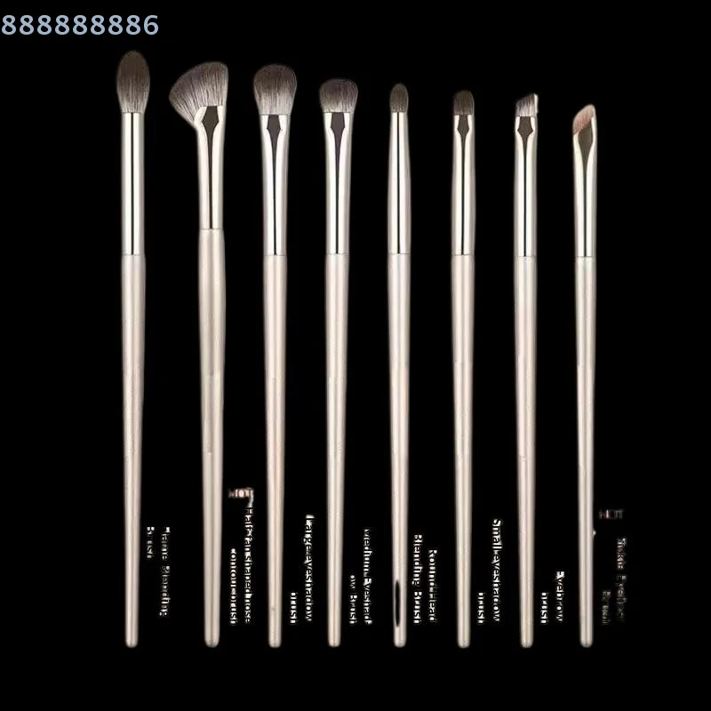 مجموعة فرش مكياج للعيون مكونة من 8 قطع، فرشاة ظل العيون التفصيلية، فرشاة مكياج فائقة النعومة لظلال العيون والكحل