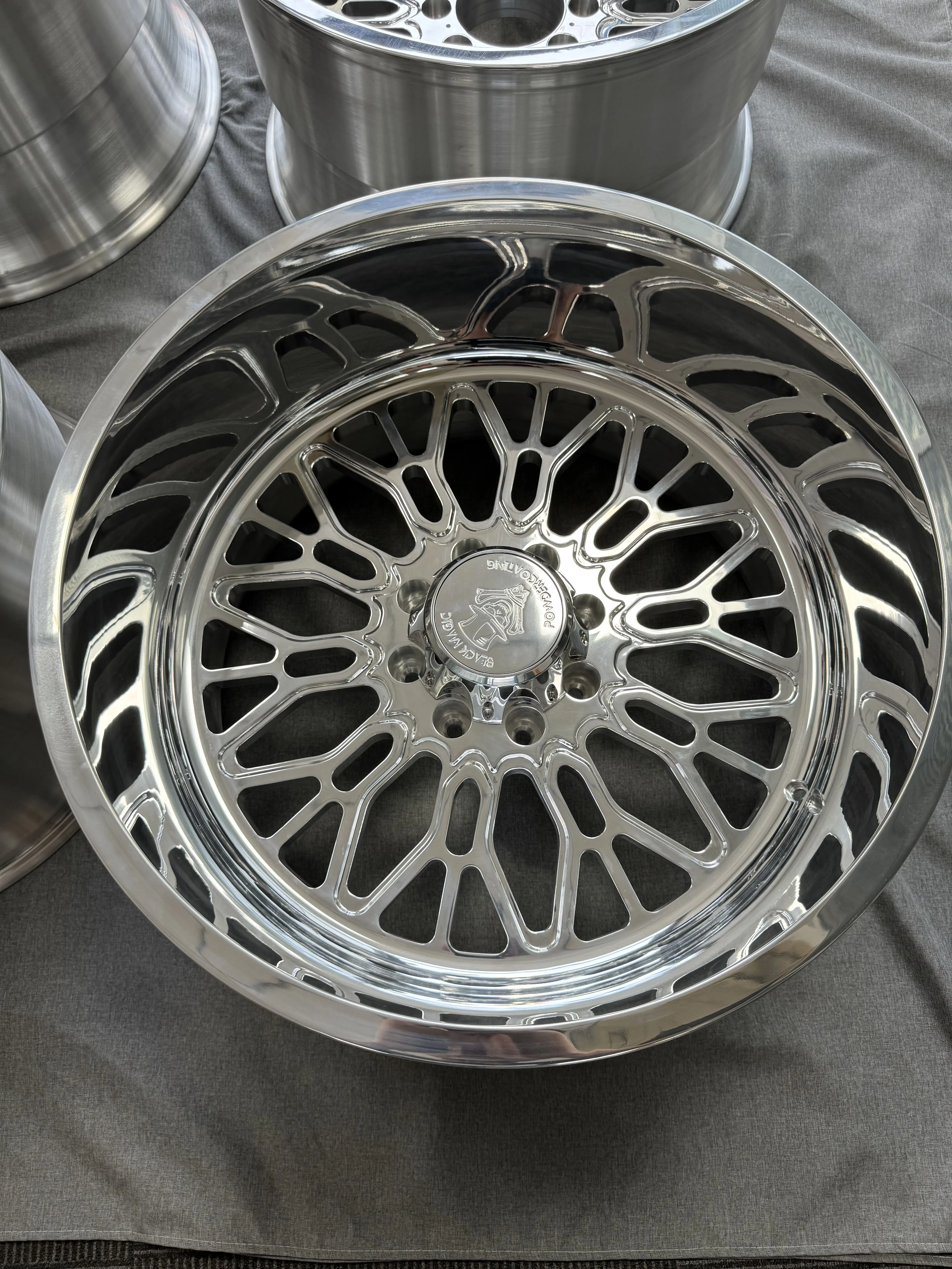 Kyky 28x14 28x16 30x14 30x16 Concave Forged 4x4 Offroad 8x170 8x180 8x6.5 Polished Truck Wheels for Chevrolet Silverado