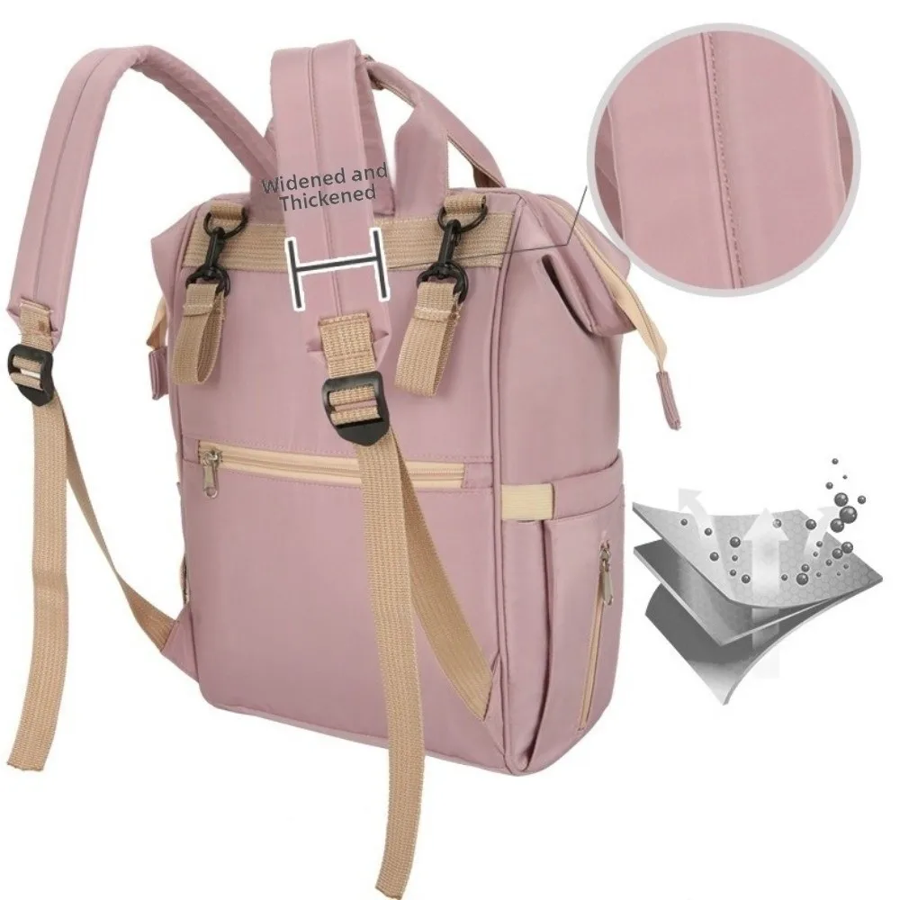 

Portable Mommy Bag Multi-Functional Foldable Nappy Backpack Bag Lightweight Large Capacity Baby Diaper Backpack Travel