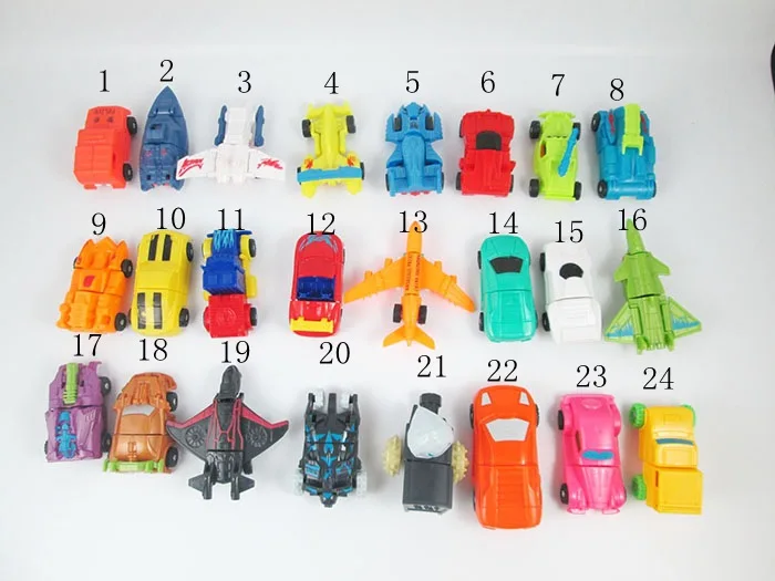 6 Pcs Novelty Funny Mini Deformation Small Car Shape Hundred Change Of Car Robot Children Boys Birthday Gift Car Toys