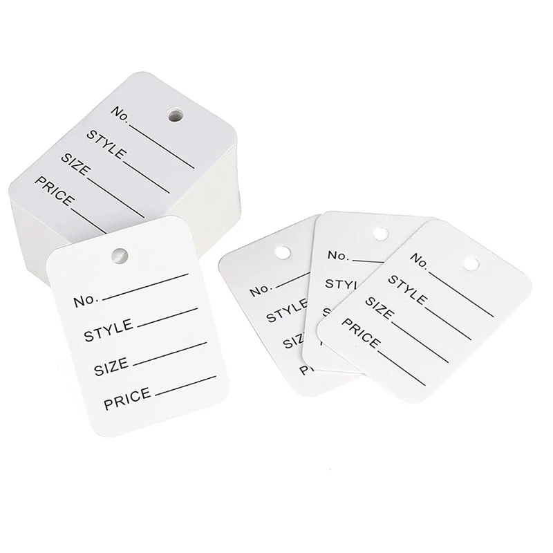 1000 PCS Price Tags Clothes Size Tags Coupon Tags Making Tag Store Tags Clothing Tags, 1.94 X 1.38Inch