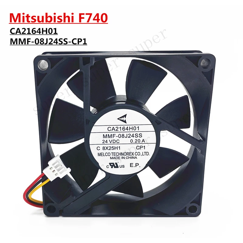 S+    MMF-08J24SS CP1 driver cooling fan CA2164H01 MMF-08J24SS CP1 24V 0.20A 3pin 8025