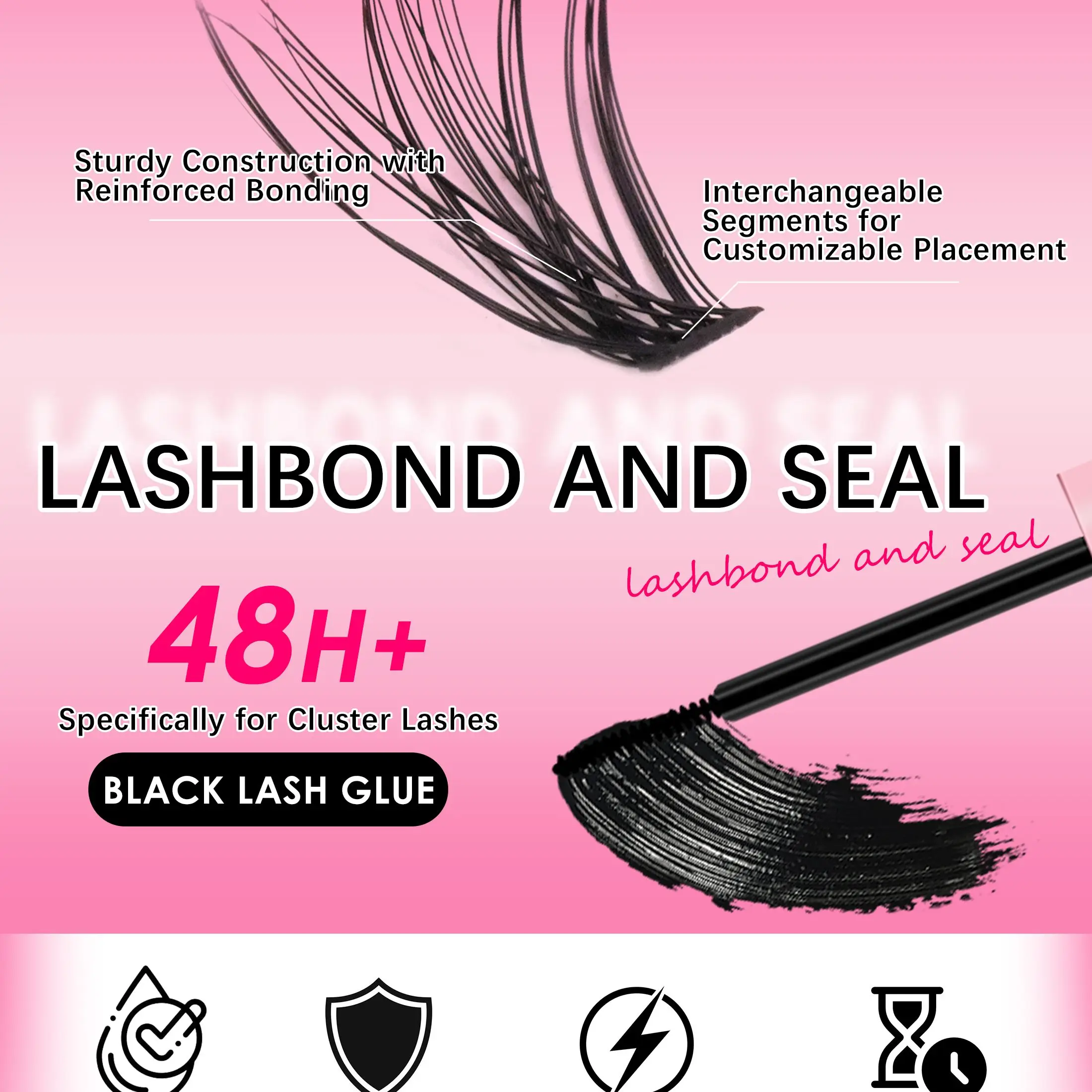 DIYつけまつげセット 大容量 304050D クラスタまつげブック グルーリムーバー ピンセット付き 自宅でメイク初心者にも優しい