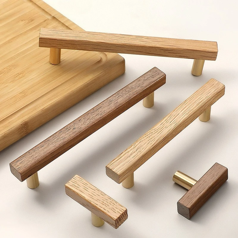 

Modern Minimalist Wooden Wardrobe Door Handle Solid Wood Furniture TV Cabinet Balcony Cabinet Drawer Cabinet Door Handle