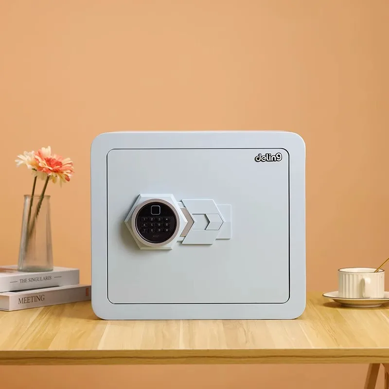 Popular Home Safe Small Mini Home Safe Password Fingerprint Bedside Table All Steel Anti-theft Can Enter Wall