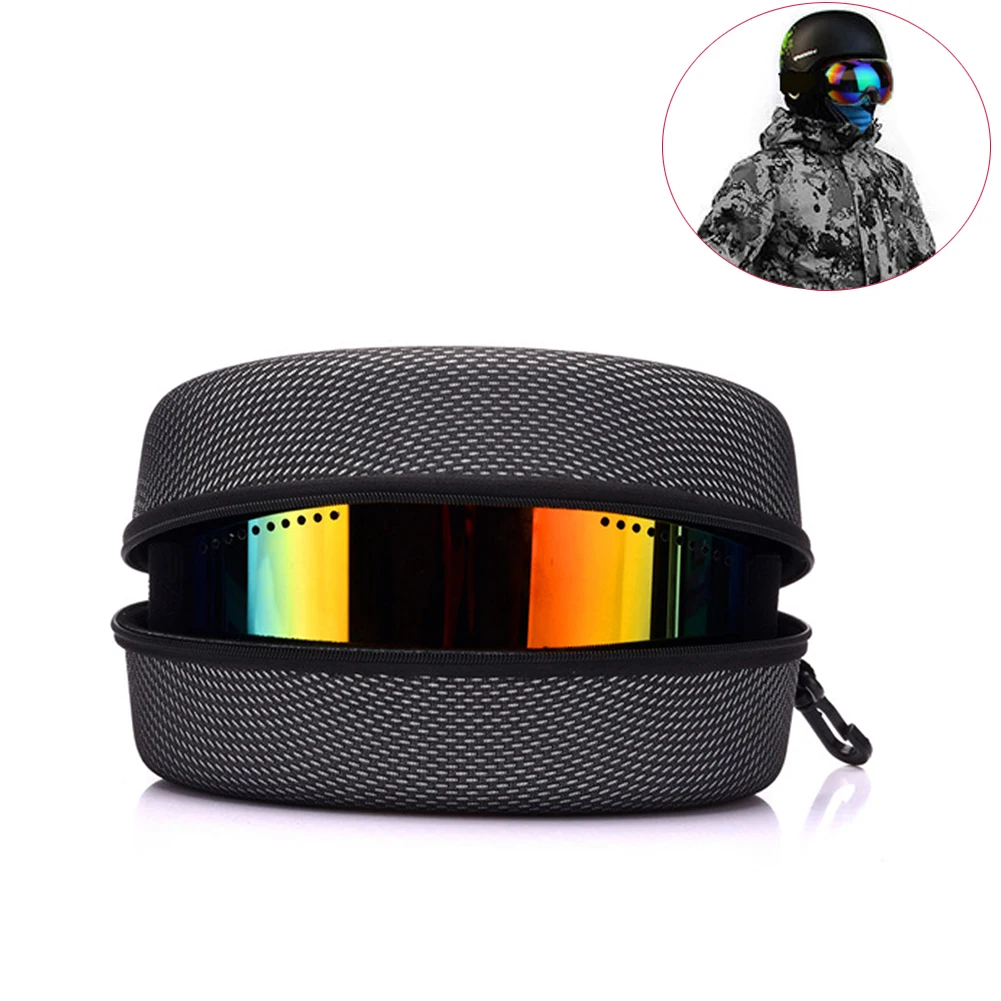 Snowboard Ski Goggles Cases Travel Outdoor Skiing Diving Glasses Storage Box Waterproof Carrying Zipper Holder