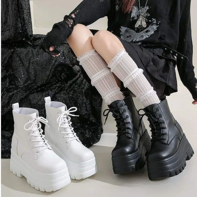 

15CM Women's Shoes Exquisite Platform Ankle Boots for Woman Exquisite Lolita Performance Boots Luxury Designer Shoes Botas Mujer