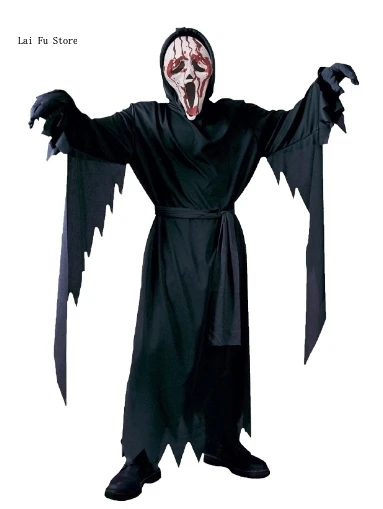Scream Ghost Face Costume スクリーム コスチューム Ghost Face Glamour Dress Adult Womens Costume Mask NEW