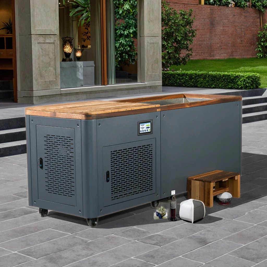 

Customize Outdoor Hot Tub and Cold Plunge Dual Portable Cold Plunge Tub with Chiller and Filter Optional