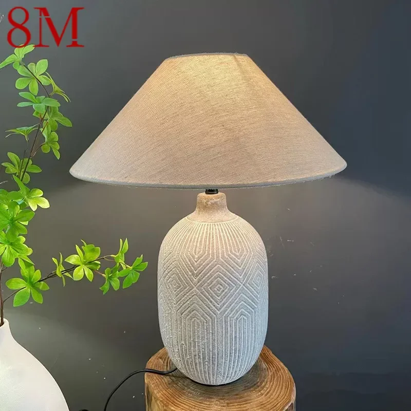 

8M Contemporary CeramicTable Lamp Creativity Living Room Bedroom Study Hotel Homestay engineering Desk Light