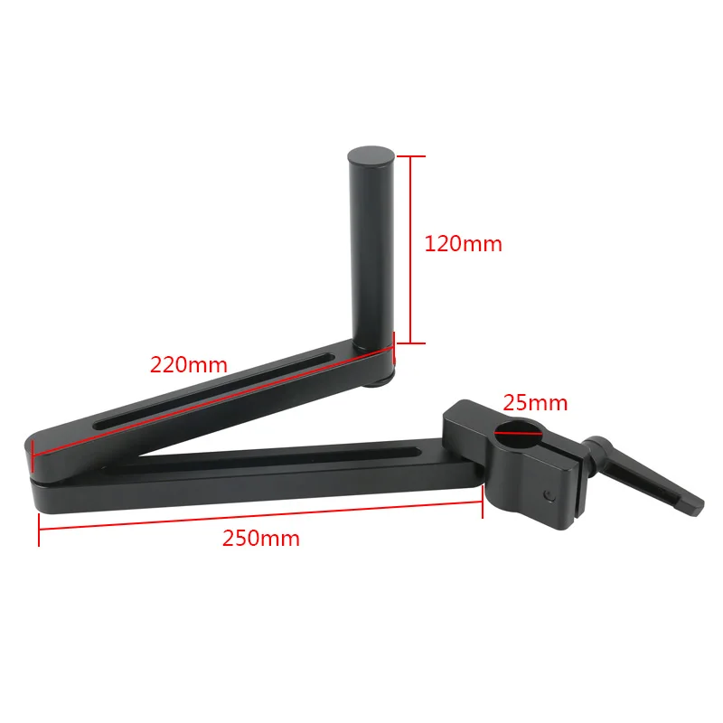 Universal Articulating 76/50MM Focuse Arm Clamp Holder Stand Rotatable For Monocular Binocular Trinocular Stereo Microscope