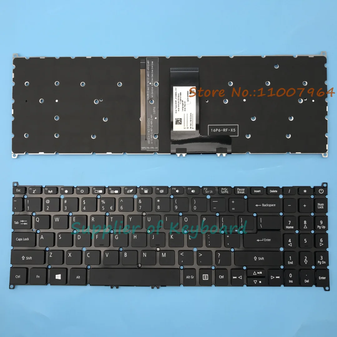 

SP/US/HB Keyboard For Acer Aspire A315-42 A315-54 A515-43 A515-53 A515-52 A515-54G A515-55 A515-56G A515-56T N18Q13 N19C1 N19H1