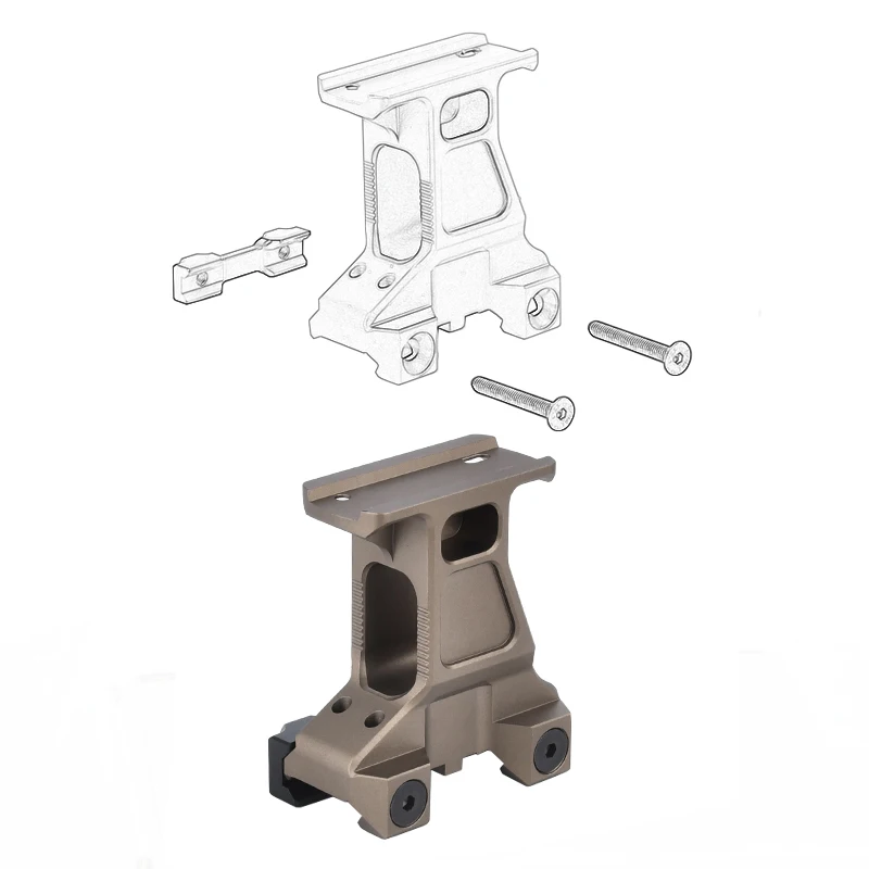 Imagem -02 - Wadsn-tactical Red Dot Sight Monte Âmbito Airsoft Caça Âmbito Montagens Fit Trilho de 20 mm Airsoft com o Objetivo do Jogo Gear Base