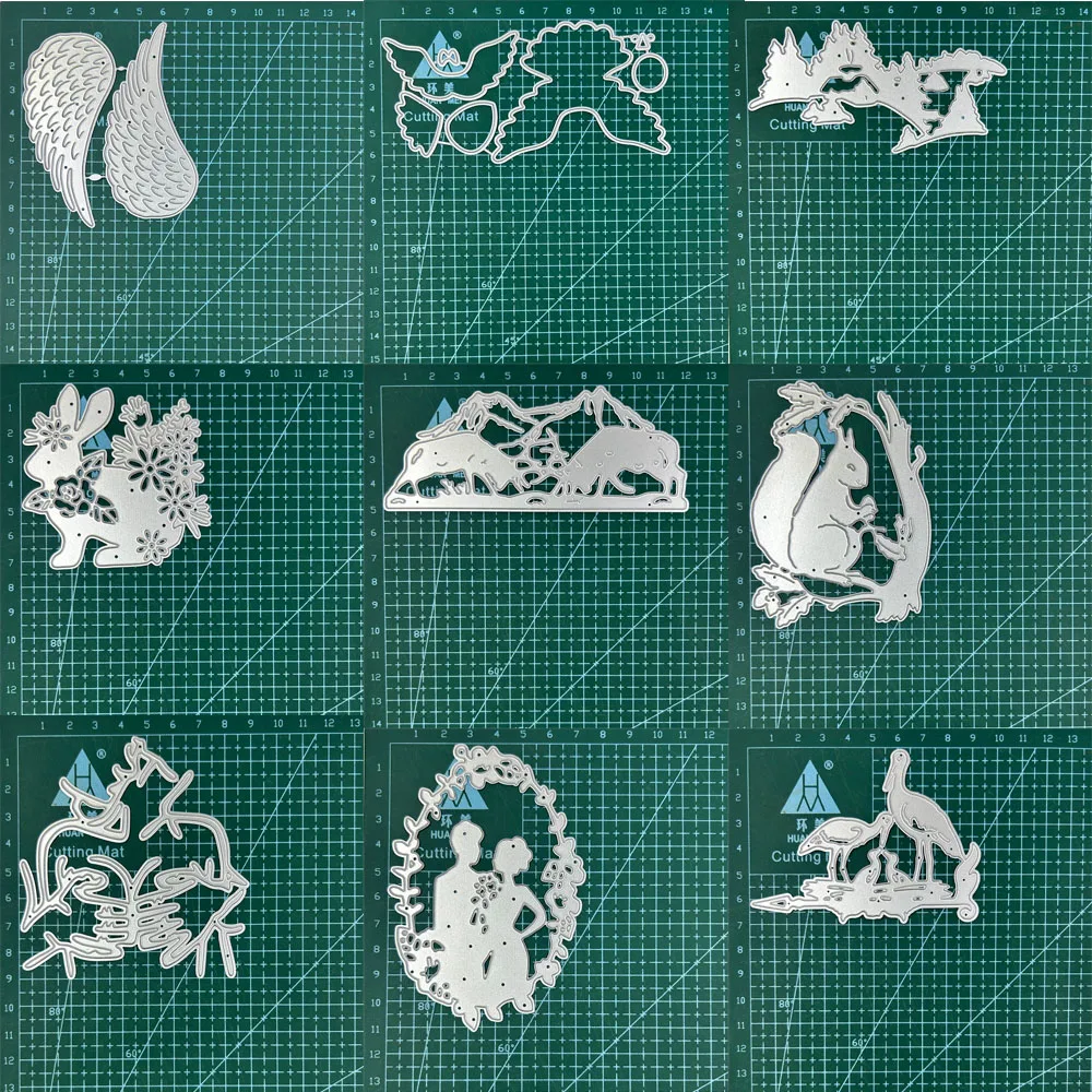 Tier flügel Paar Handwerk sterben Metalls chneid werkzeuge für Sammelalbum Dekoration Präge vorlage DIY
