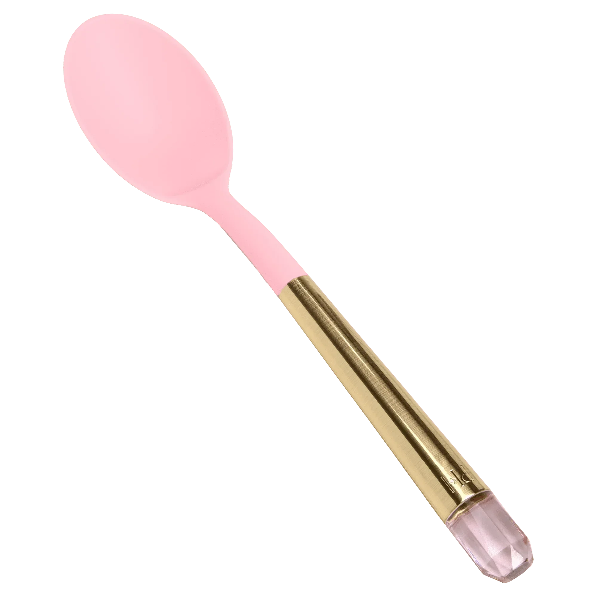 

Solid Spoon with Pink Jewel Shaped Handle