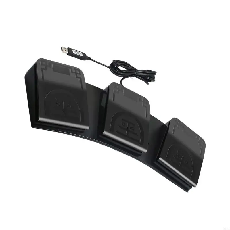 

3 Pedal USB Controller For PC Gaming Industrial Machinery And Office Automation N0HC