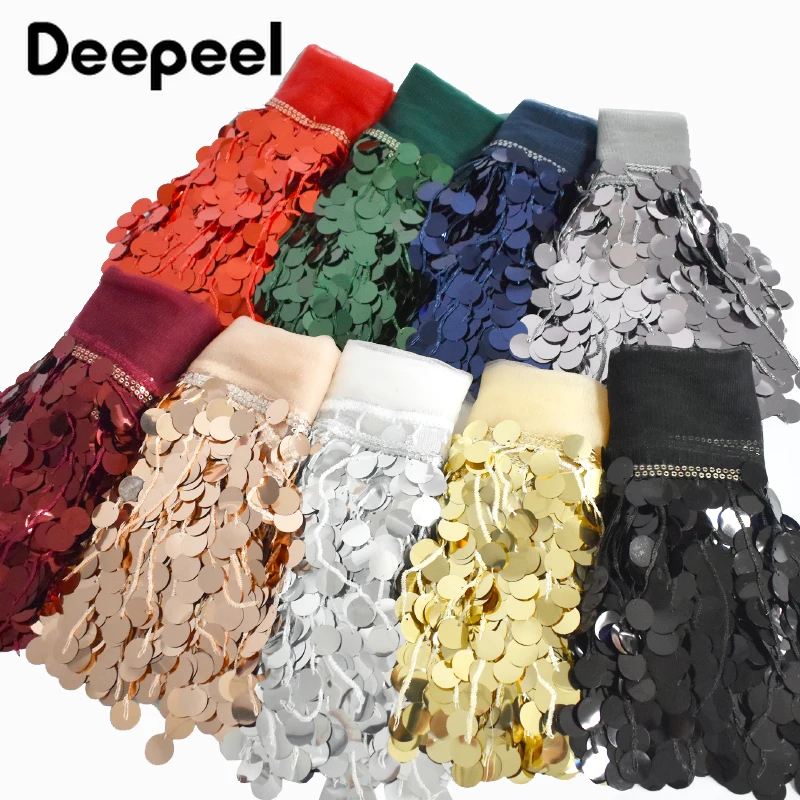 

1/2/5Yards 17cm Sequins Bead Tassel Fringes for Clothing Collar Dress Bag Decorative TrimmingsLace Trim DIY Sewing Accessories