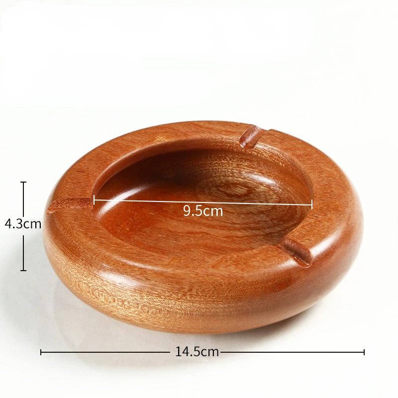 Vintage Solid Wood Ashtray Creative Hotel Restaurant Large Wooden Cigar Ashtray