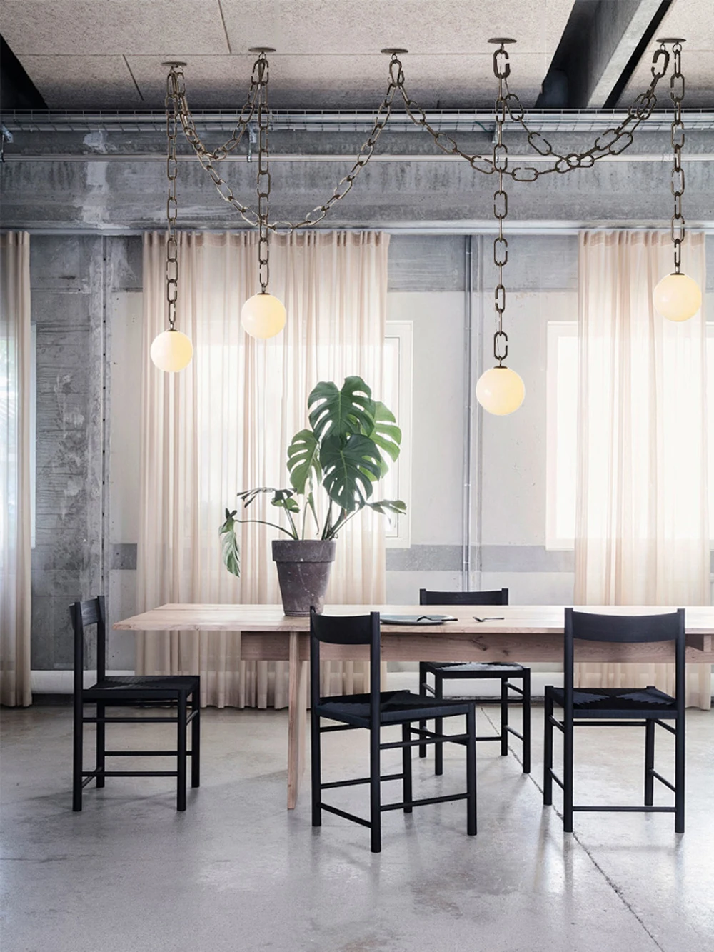 Glass Chain Series Mirror Light Chandelier