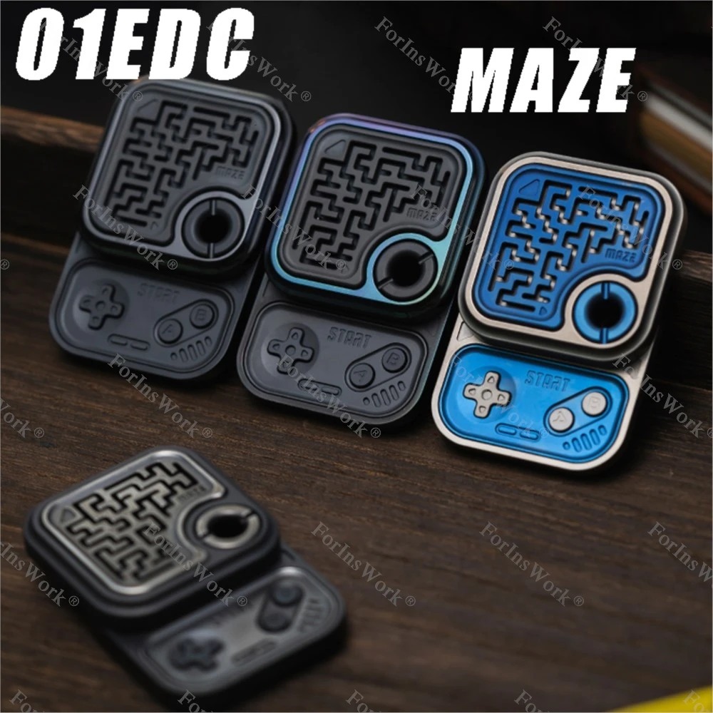 01EDC Cubi da gioco in metallo Slider Fidget Giocattoli meccanici antistress Fidget Spinner Giocattoli per l'ansia Giocattoli da scrivania