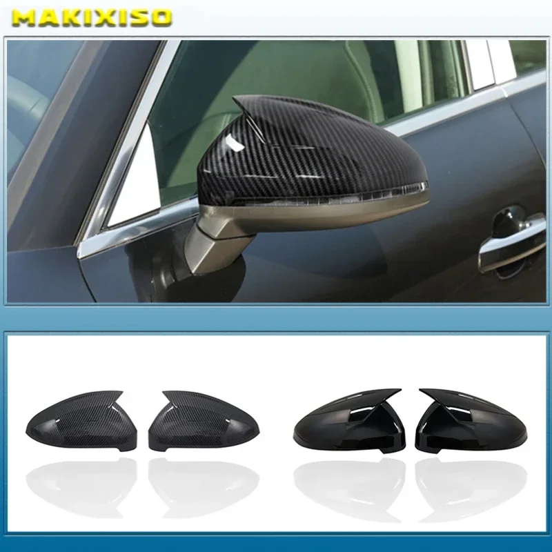 

2 шт. черные колпачки для боковых зеркал для Audi A4 A5 B9 2017 2018 2019 2020 2021-2023 S4 RS4 S5 RS5 Allroad Quattro Замена крышек