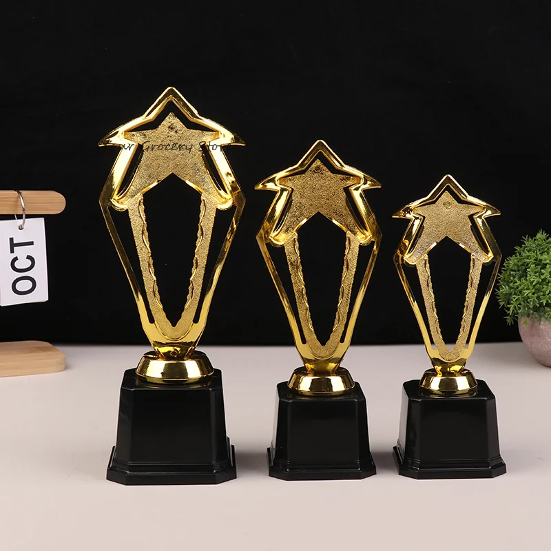 

Star Plastic Golden Award Trophy Student Winner Award Trophy Golden Trophy Cup Competitions Reward Prize Cup For Adults Kids