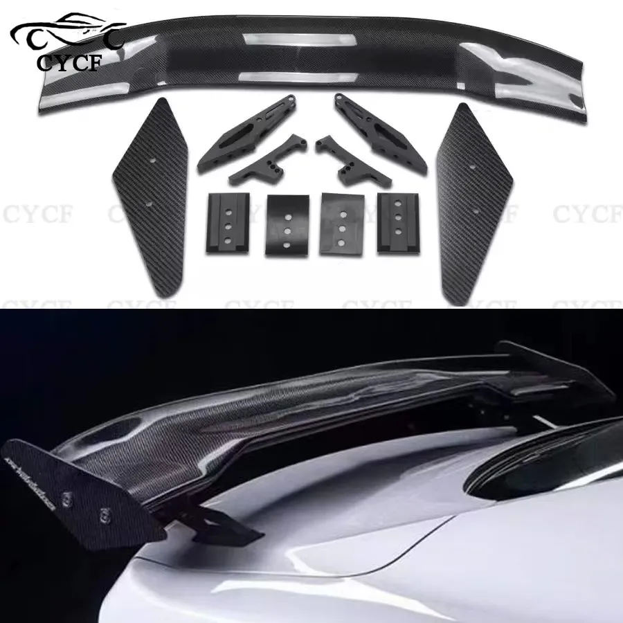 

Для Ford Mustang 2015-2020 автомобильное заднее крыло из углеродного волокна, спойлер задней двери, аксессуары для тюнинга задних крыльев, автомобильные аксессуары