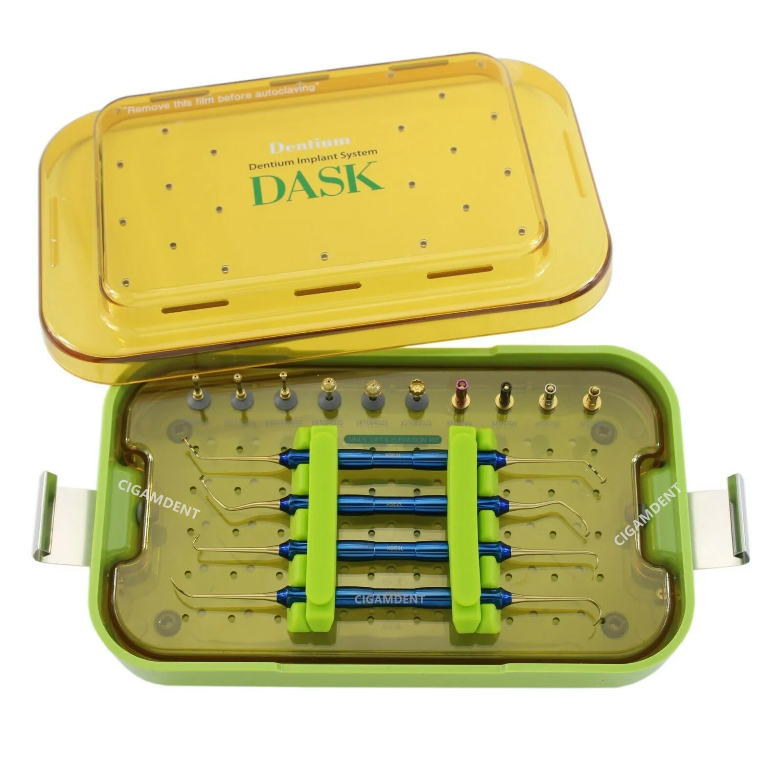 Dentium DASK Advanced Sinus Kit Dental Implant Drills Stoppers Sinus Lifting Elevation Hand Instruments Surgical Tools