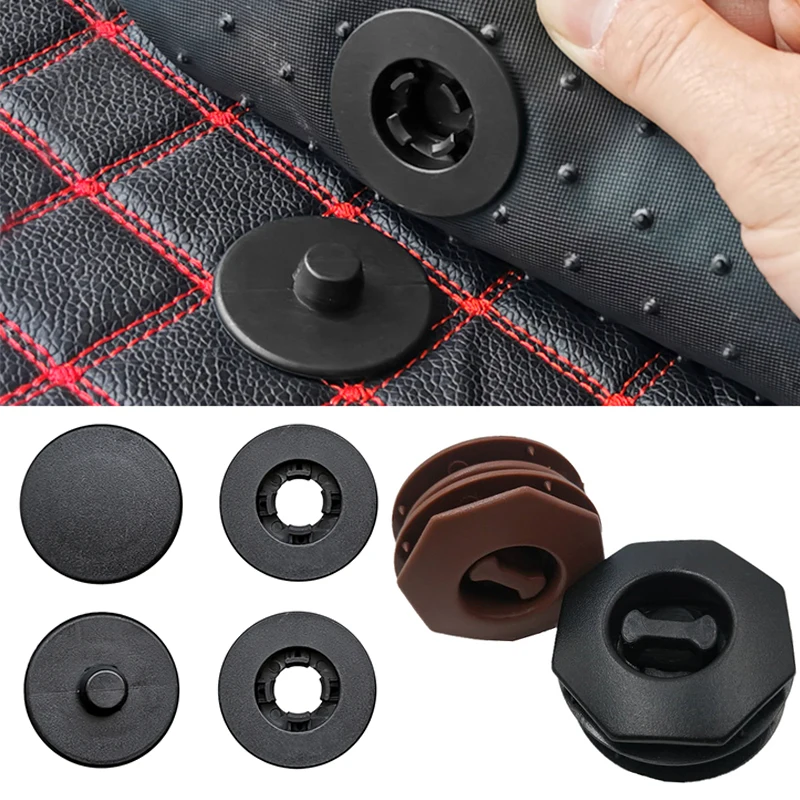 4pcs Car Floor Mat Clips Retention Holder Grips Carpet Fixing Clamps Buckles Anti Skid Carpet Fastener Auto Interior Accessories