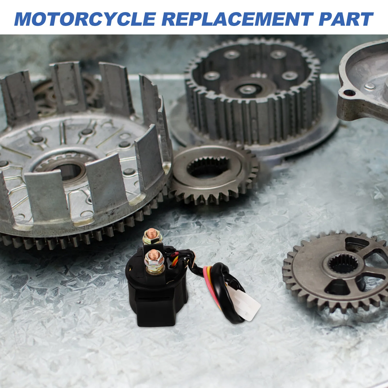 

Starter Solenoid Relay 12V Universal Power Relay for Motorcycle and Scooter Aluminum Copper Construction Enhanced Safety