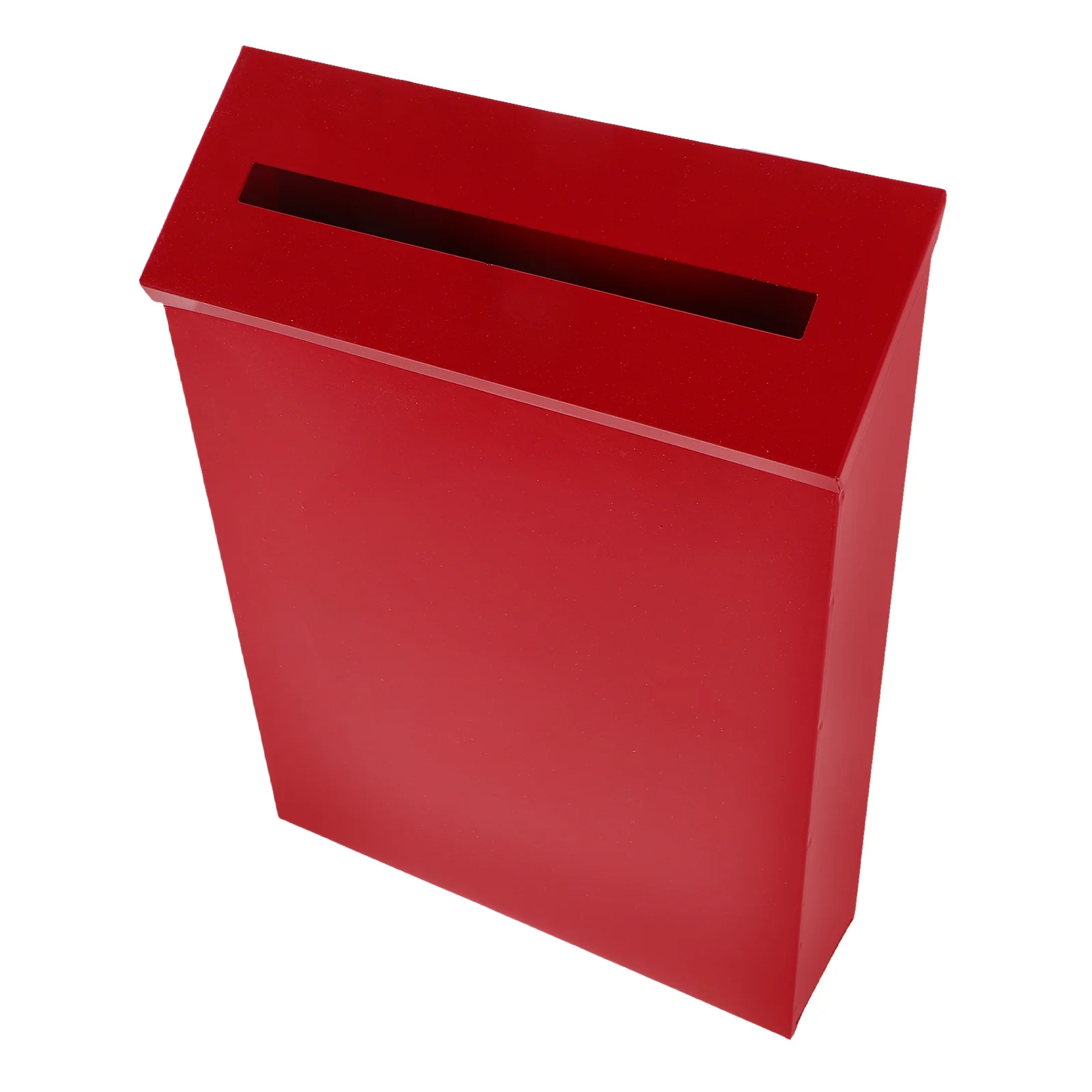 

Retro Mailbox Wall Mounted Vintage Iron Decorative Letterbox for Home Office Outdoor Use Red Farmhouse Style Metal Mail Holder