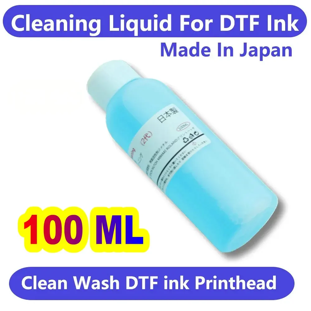 100ML Printer DTF Printhead Cleaning Liquid For Epson XP600 L1800 1390 L805 i3200 Print Head Clean Repair Printhead Wash Cleaner