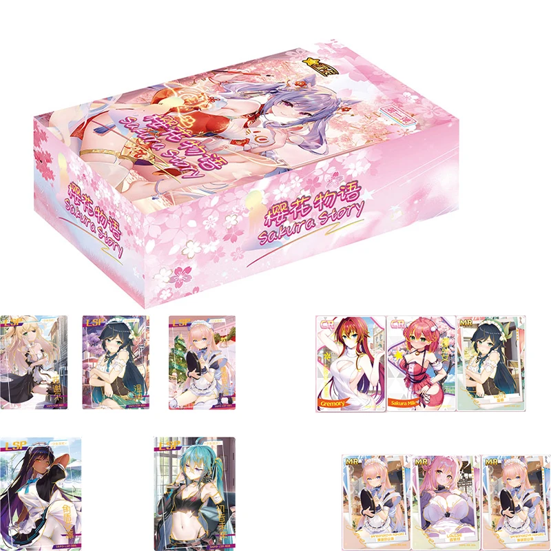 

Сакура Story Goddess The First 11 Pack Spicy Booster Box Коллекционные карты Waifu Anime CCG НОВАЯ коллекционная карта